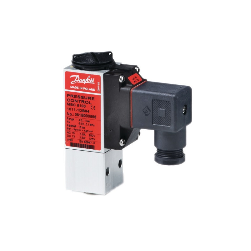 Danfoss MBC5100 061B100366 10-100 bar presostat (flanşlı)