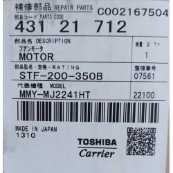 Toshiba STF-200-350A 43A21022 Fan Motoru